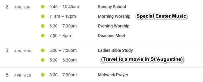 Our Calendar
